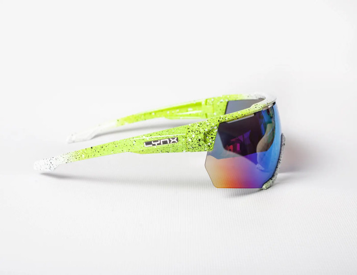 Очки Lynx Omaha Race shiny green / white with black spot  