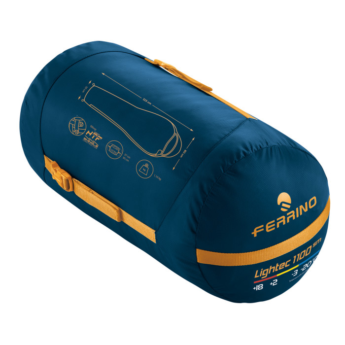 Спальный мешок Ferrino Lightec SM 1100/-3°C Blue/Yellow (Left)  