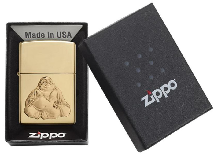 Зажигалка Zippo 254b Laughing Buddah Emblem 29626  