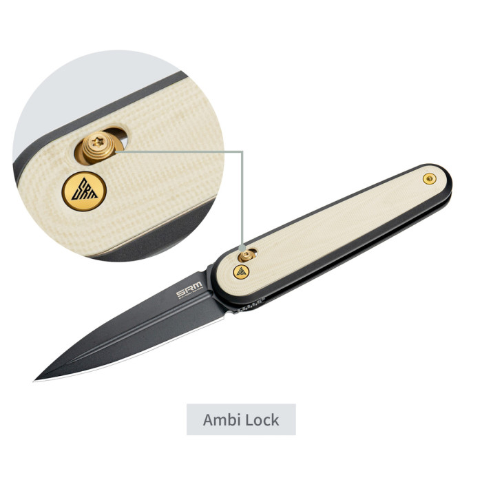 Нож складной SRM Twin 251MB-GT2, белый  