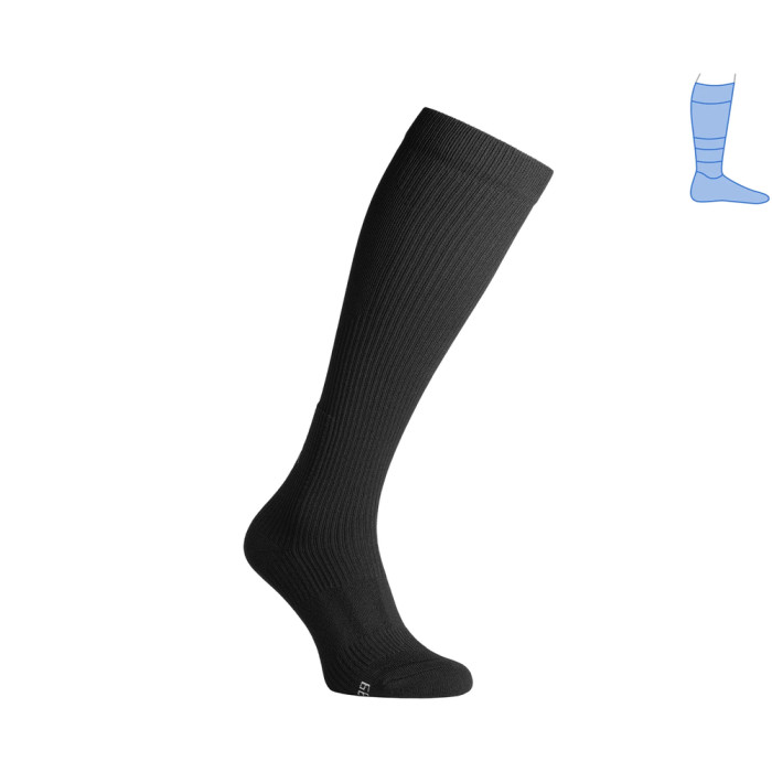 Компрессионные гольфы защитные демисезонные Protector LongDry черные S 36-39  