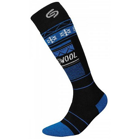 Термоноски InMove Ski Deodorant Thermowool Черный с синим, 44-46  