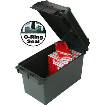 Кейс MTM 19х34х22 см, .50 BMG д/патронов 50кал. зеленый. forest green