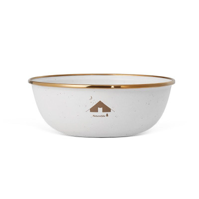 Миска эмалированная Naturehike CNK2300CW013, белая (витринный образец, есть небольшие потертости)