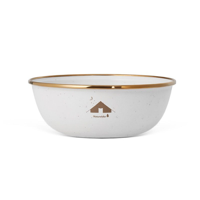 Миска эмалированная Naturehike CNK2300CW013, белая (витринный образец, есть небольшие потертости)  