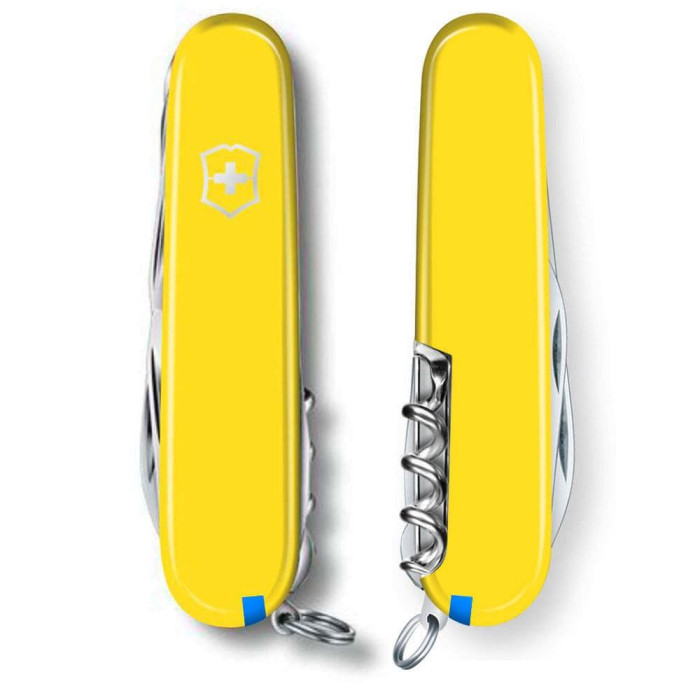 Нож Victorinox Huntsman 91мм/15функ/желт  