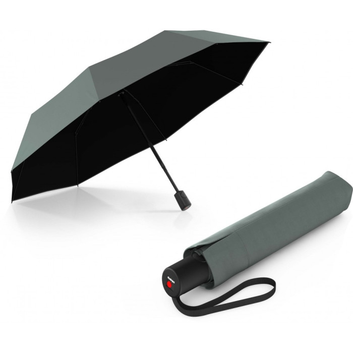 Зонт Knirps A.200 Sage Black HeatShield Авто / Складной / 8 спиц / D97x28см  
