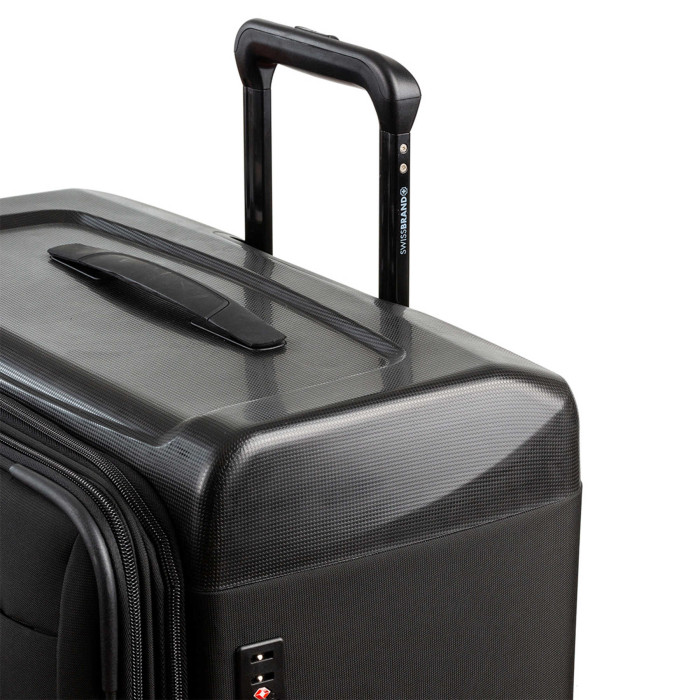 Чемодан Swissbrand Perth (L) Black (SWB_LYPER001L)  