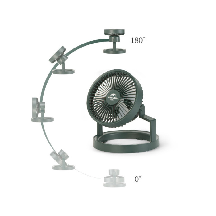 Вентилятор-лампа Naturehike NH21ZM003, зеленый  