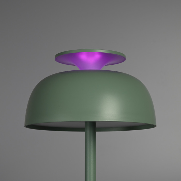 Лампа настольная с аккумулятором VIDEX VL-TF23G 8.5W 4000K+RGB Green  