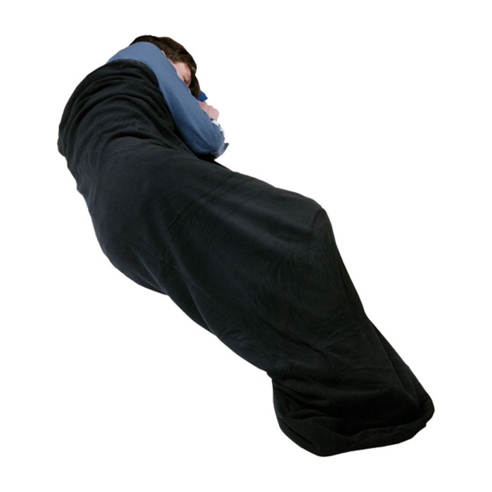 Вкладыш в спальник Trekmates Microfleece Sleeping Bag Liner TM-006318 black - O/S - черный 