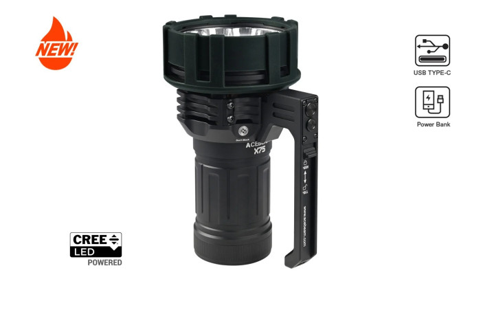 Фонарь с функцией Power Bank X75 XHP70.2 5000K  