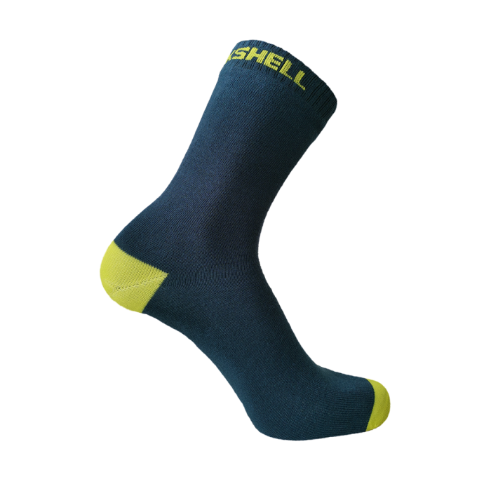Водонепроницаемые носки DexShell Ultra Thin Crew, синий/желтый S (36-38)  