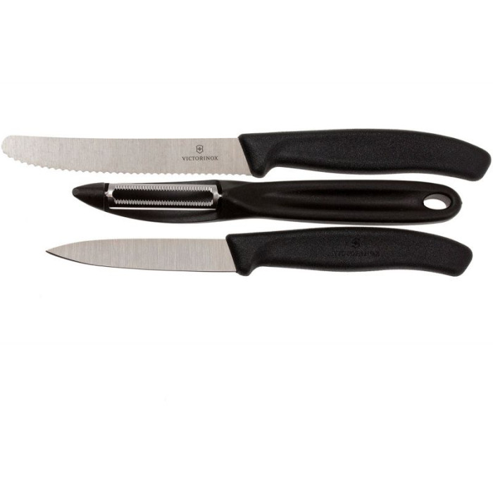 Набор кухонный Victorinox SwissClassic Paring Set 3шт с черной ручкой (6.7113.31)  