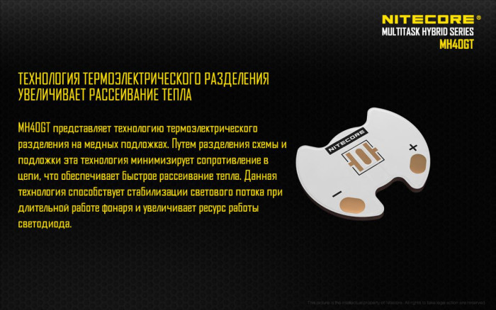 Фонарь Nitecore MH40GT  