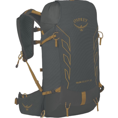Рюкзак Osprey Talon Velocity 20 dark charcoal/tumbleweed yellow - L/XL - черный