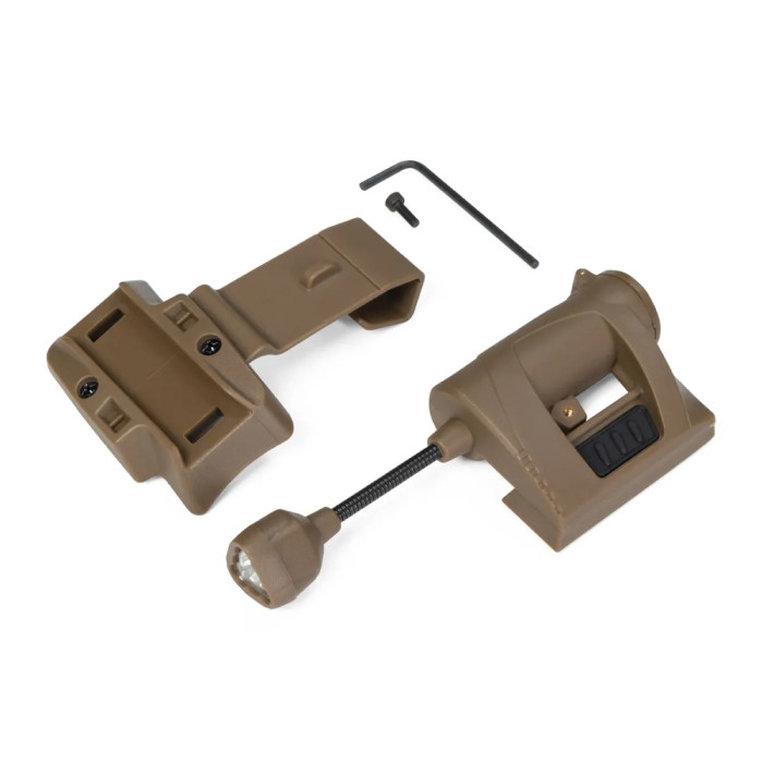 Тактический фонарь на шлем Night Evolution LT-09-T с 4 светодиодами. Койот  