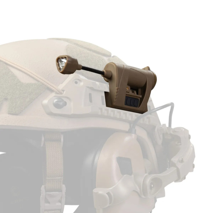 Тактический фонарь на шлем Night Evolution LT-09-T с 4 светодиодами. Койот  