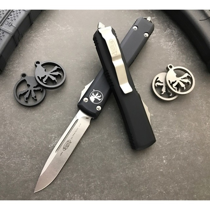 Нож Microtech Ulatrtech Drop Point Stonewash (121-10)  