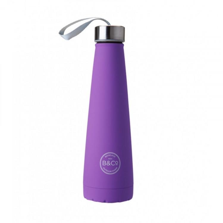 Термобутылка Summit B&Co Conical Bottle Flask Rubberized Dark Violet 450 мл 