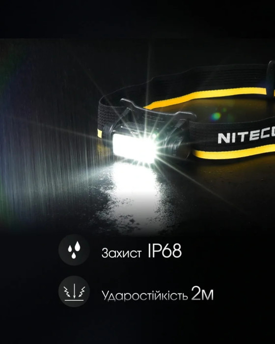 Фонарь налобный Nitecore NU43 (Белый + Красный LED, 1400 люмен)  