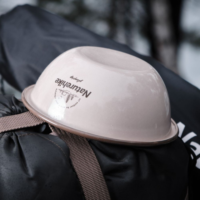 Миска эмалированная Naturehike NH20SJ030, железо (витринный образец, есть небольшие потертости)  