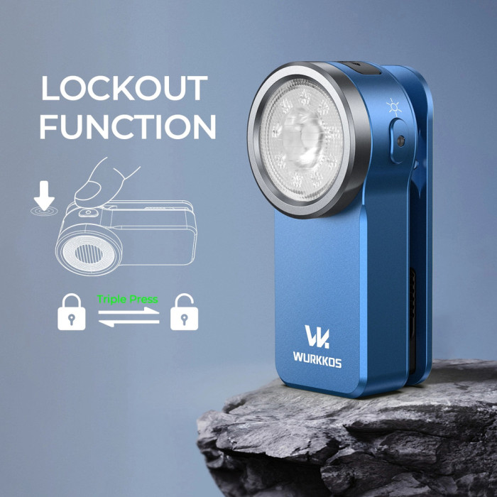 Фонарь Wurkkos HD03 680lm, Built-in polymer lithium-ion battery（600mAh/3.7V）  