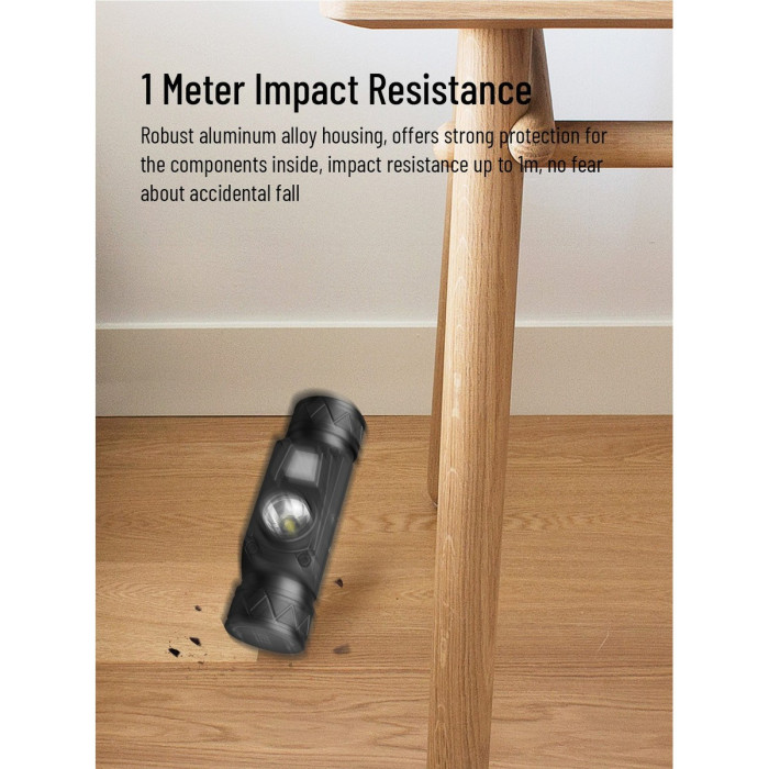 Налобный фонарь Wuben H1 1200 Lm (+аккумулятор 2600 mAh)  