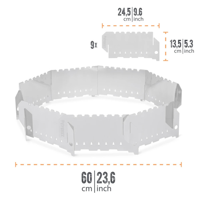 Ветрозащита для мангала Petromax Plug-in Windbreak for Fireplaces  