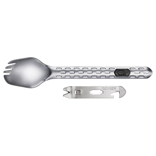 Вилка туристическая многофункциональная Gerber DEVOUR Ti, серая (1059855)  