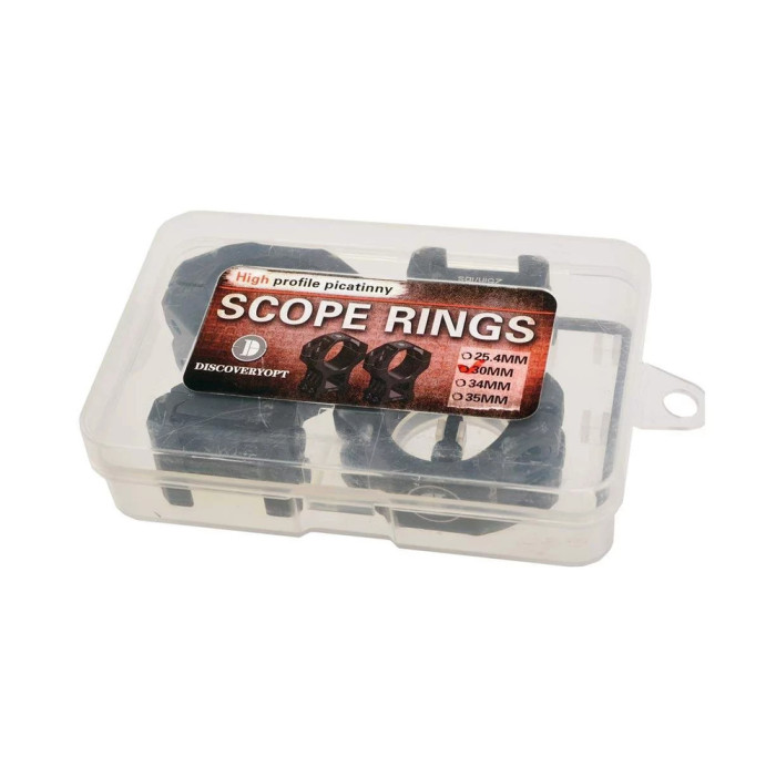 Кольца Discovery Scope Mount Rings Hight Profile For Picatinny - 30MM (221002)  