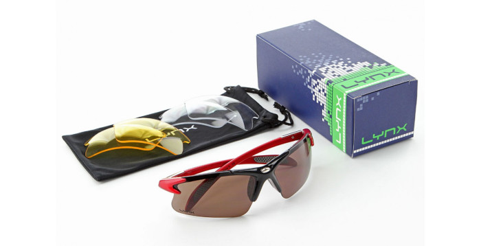 Очки Lynx Jersey R Shiny alu Red/middle Black gradient  
