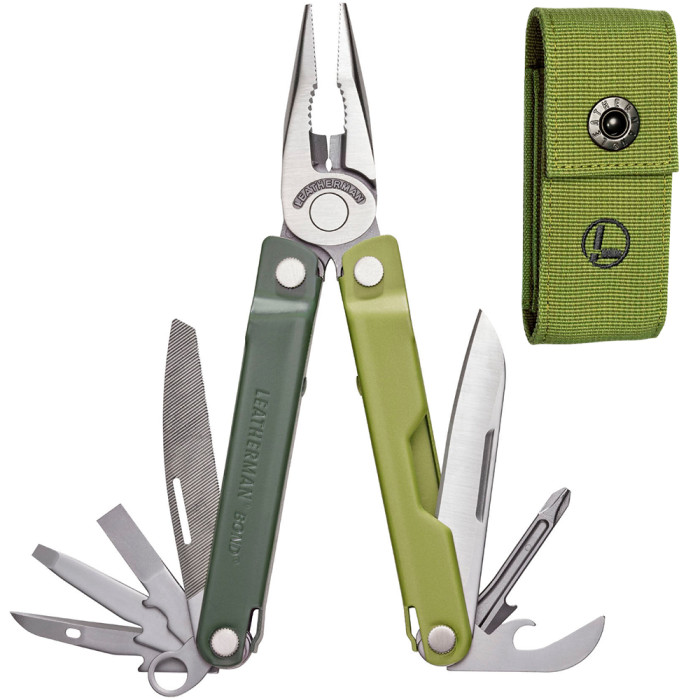 Мультиинструмент Leatherman Bond Mossy Slate, нейлоновый чехол  