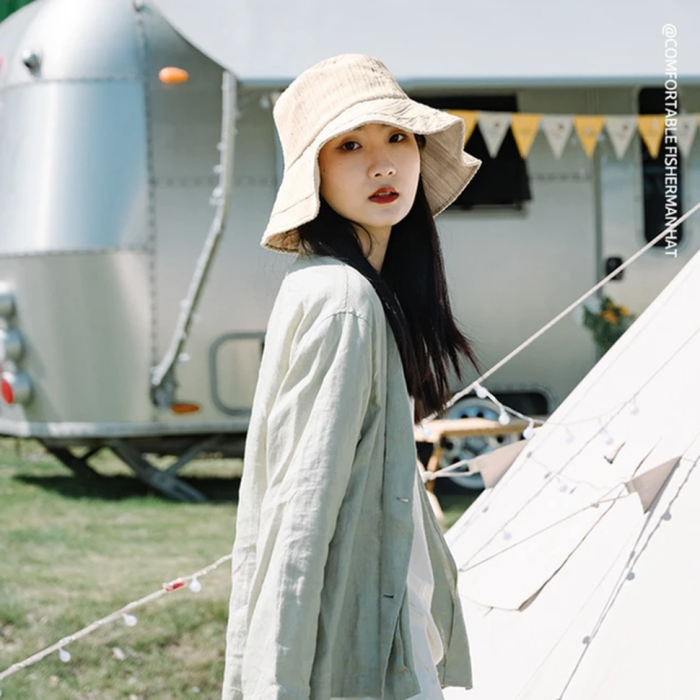 Рыбацкая шляпа от солнца Naturehike NH21FS536, бежевая  