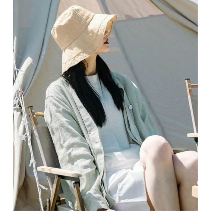 Рыбацкая шляпа от солнца Naturehike NH21FS536, бежевая  