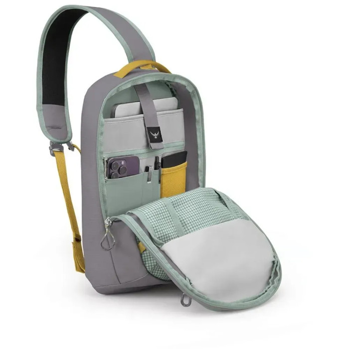 Рюкзак Osprey Transporter Sling frosty mint/soundwave grey - O/S - зеленый/серый  