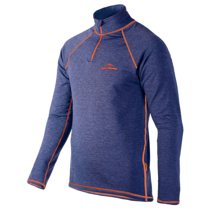 Пуловер Fjord Nansen Halsa Golf Men Navy Melange/Orange, XL 