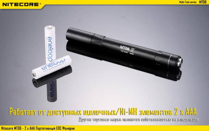 Карманный фонарь Nitecore MT06, 165 люмен  