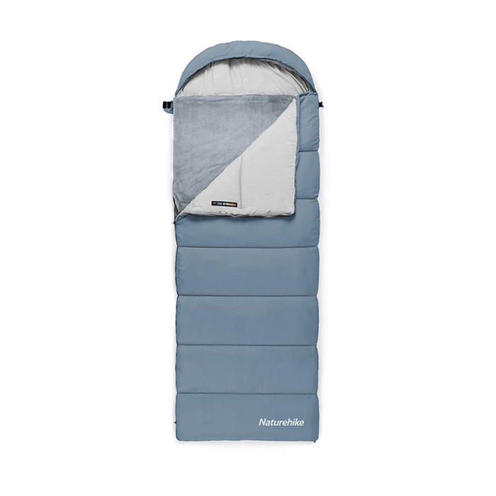 Спальный мешок с подогревом Naturehike BE400 CNK2300SD021, правый, серый  