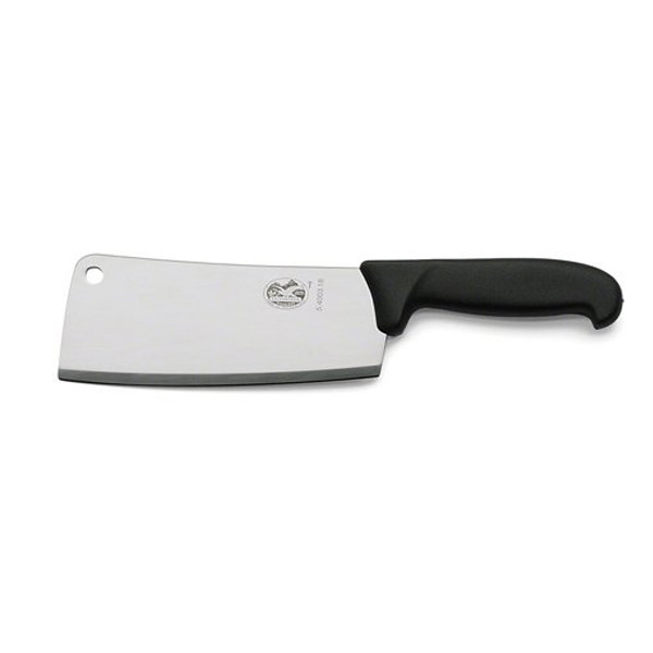 Кухонный нож Victorinox Fibrox Cleaver 19см большой для мяса с черн. ручкой  