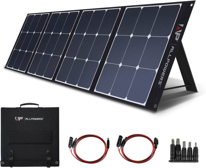 Солнечная панель ALLPOWERS портативная 120W, монокристаллическая  