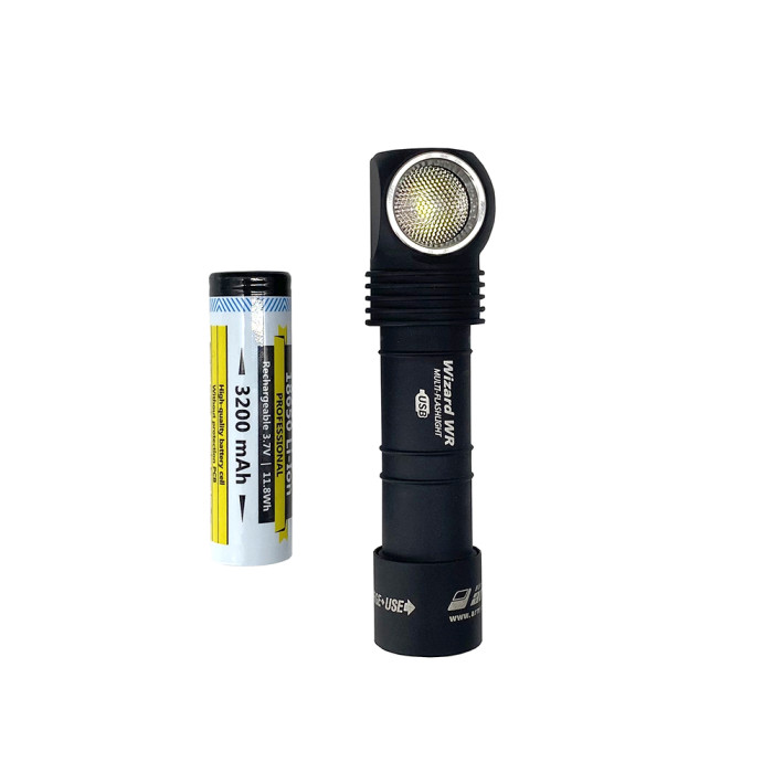 Налобный фонарь Armytek Wizard WR Magnet USB + 18650 White & Red  