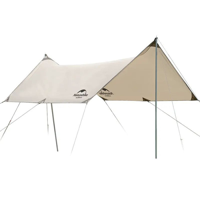 Тент для кемпинга Naturehike Girder NH20TM006, 150D, 500х292 см, золотой (с двумя стойками)  