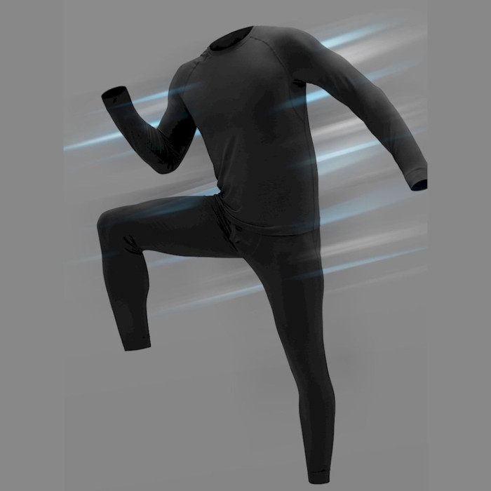 Комплект термобелья мужского Naturehike NH22NY001, демисезон, размер XL, черный  