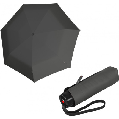 Зонт T.020 Small Manual Dark Grey Мех/Складной/7спиц/D94x19см