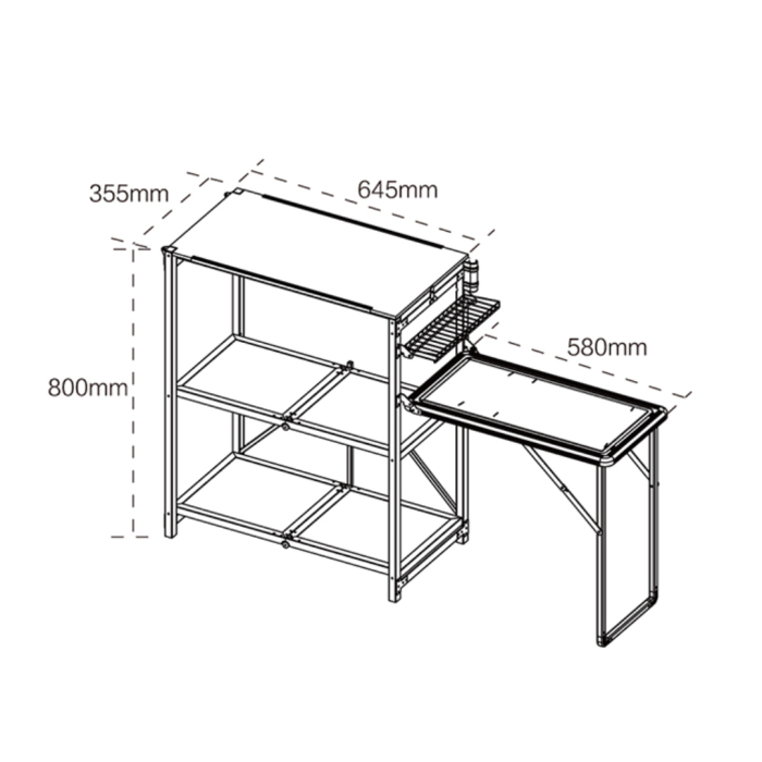 Складная тумба для хранения BRS-Z12  