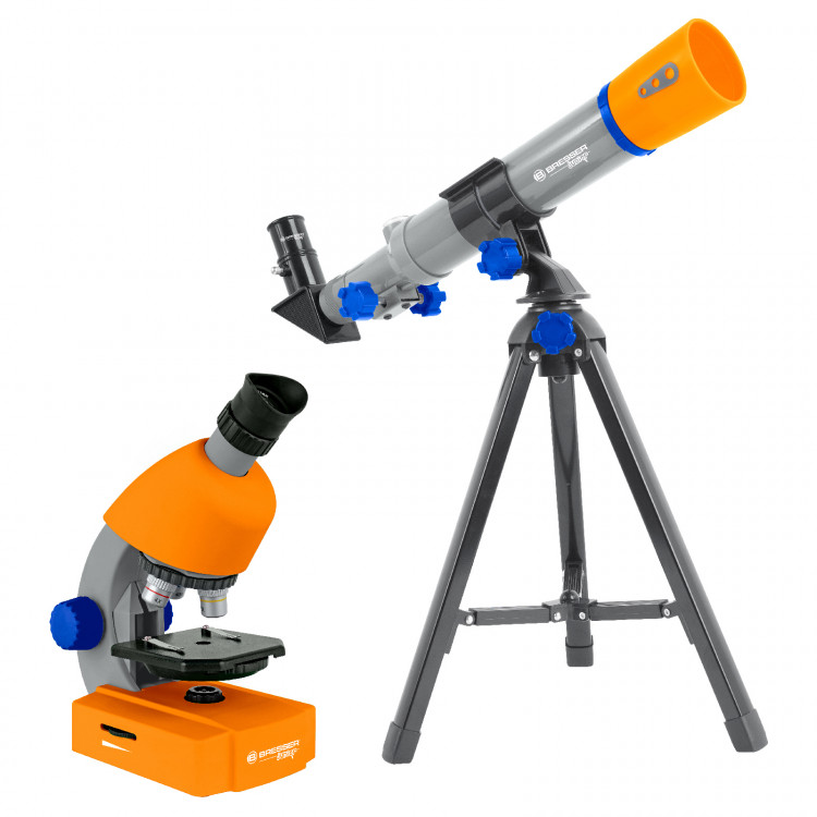 Микроскоп Bresser Junior 40x-640x + Телескоп 40400 