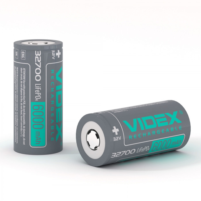 Аккумулятор Videx LiFePO4 32700 (без защиты) 6000mAh bulk/1шт  