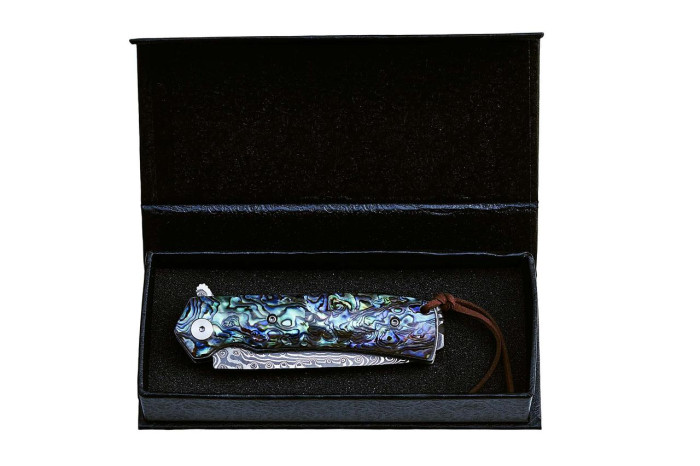 Карманный нож Grand Way WK 0018 (дамаск)  