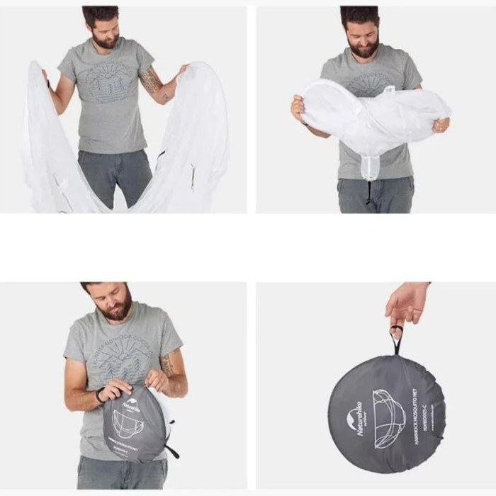 Сетка москитная для гамаков Naturehike NH18D003-C, белая  